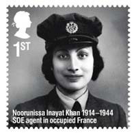 Noorunissa Inayat Khan stamp.