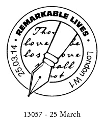 Postmark illustrated with a fountain pen.