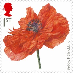 Great War 1914 - 1st class Poppy stamp.