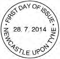 Great War 1914 Newcaste upon Tyne non-pictorial official first day postmark.