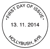 Hollybush, non-pictoril first day postmark.