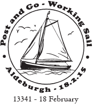 Aldeburgh postmark Working Sail.