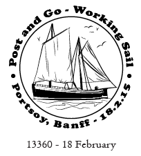 Portsoy, Banff, Working Sail postmark.
