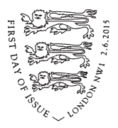 Official London postmark for Magna Carta stamps.