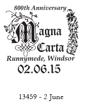 Magna Carta Runnymede postmark.