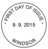 Non-pictorial Windsor first day postmark.