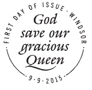 Postmark with text 'God save our gracious Queen'.