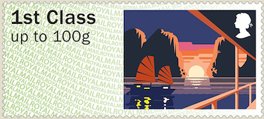 Sea Travel Post and Go Faststamp Ha Long Bay.