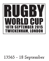 Rugby World Cup Twickenham, postmark.