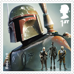 Star Wars Boba Fett stamp.