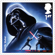 Darth Vader Star Wars stamp.