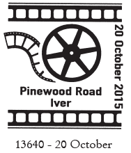 Postmark showing film reel.