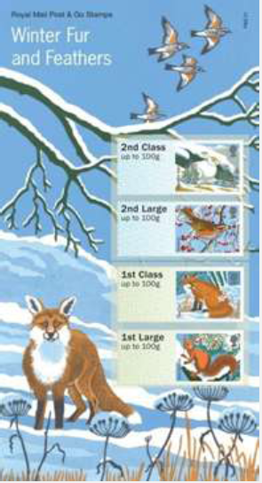 Post and Go Winter Fur and Feathers pack.