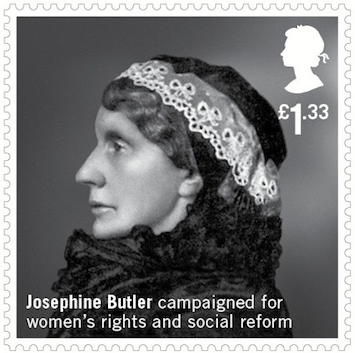 Stamp showing Josephine Butler.