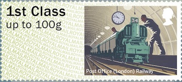 Faststamp showing Post Office underground railway..