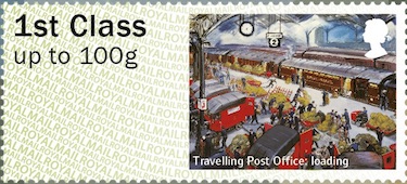 Faststamp showing mail being loaded onto TPO.