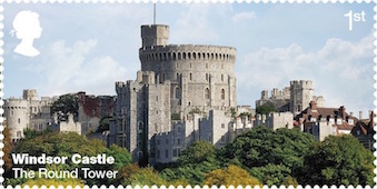 Windsor Castle Round Toower stamp 2-17.