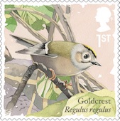 Goldcrest stamp 2017.