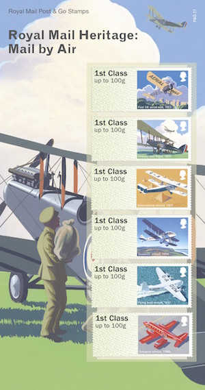 Mail by Air Post and  Go presentation pack.