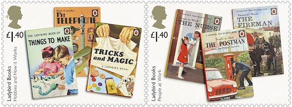 Ladybird books £1-40 stamps pair.