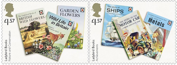Ladybird books stamps £1-57 pair.