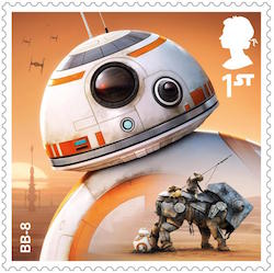 Star Wars BB=8 Stamp.