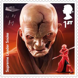 Star Wars Snoke stamp.