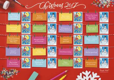 2017 Christmas Competition Generic stamp sheet.