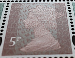 5p stamp from RAF PSB.