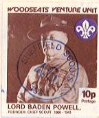 1982 Sheffield Scout Stamp showing BP