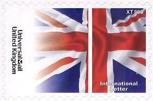 UniversalMail UK Letter stamp Oct 2008: Union Flag.