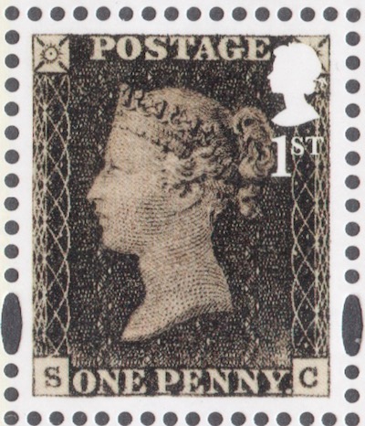 Penny-Black-1st-class stamp.
