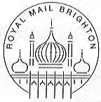 Postmark showing ROyal Pavilion Brighton.